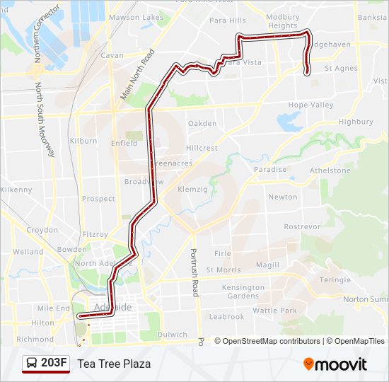 203F bus Line Map