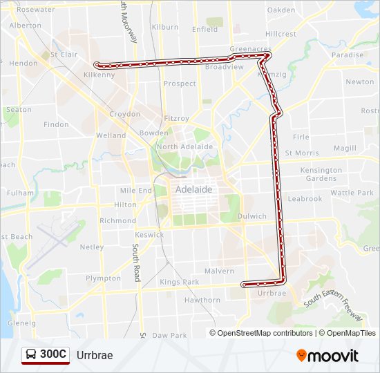 300C Bus Line Map