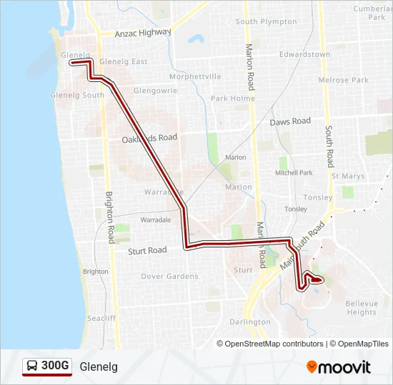 300G Bus Line Map