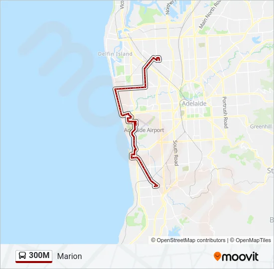 300M Bus Line Map