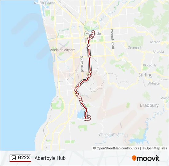 G22X Bus Line Map