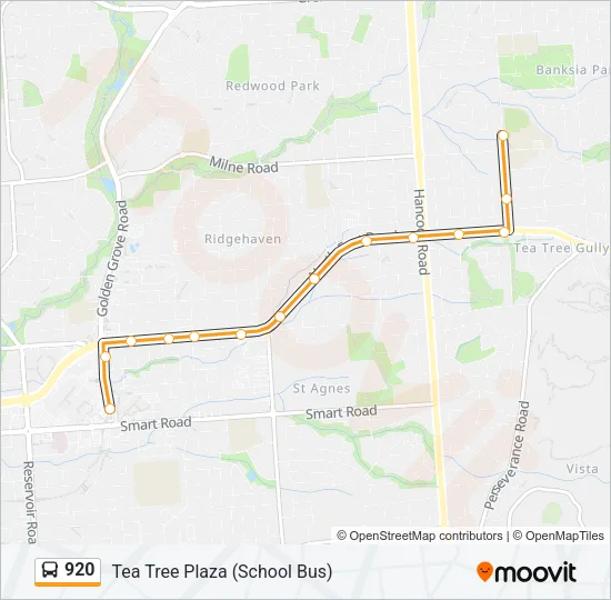 920 Bus Line Map