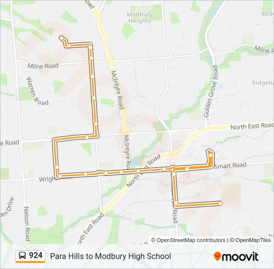 924 Bus Line Map