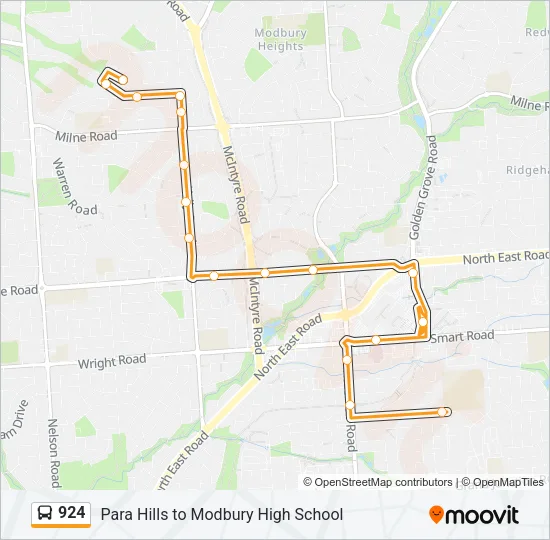924 Bus Line Map