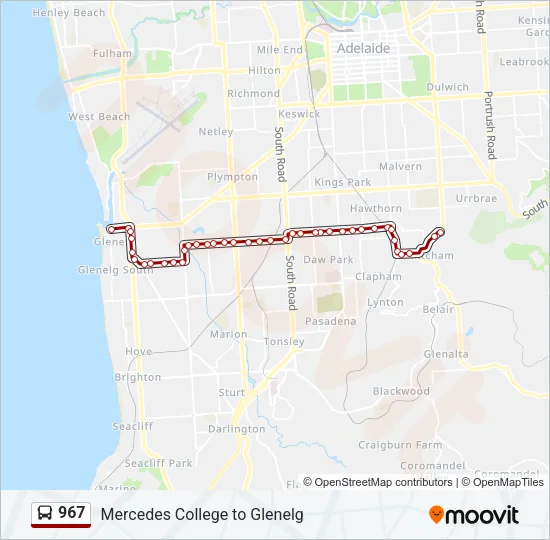 967 Bus Line Map