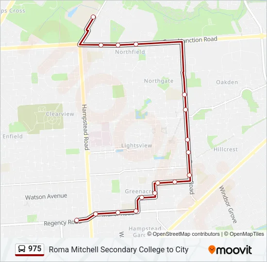 975 Bus Line Map