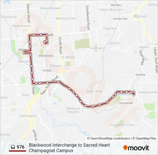 976 Bus Line Map