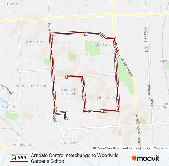 994 Bus Line Map