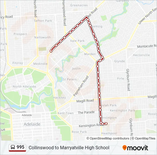 995 Bus Line Map