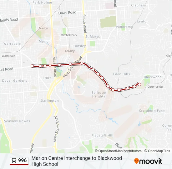 996 Bus Line Map