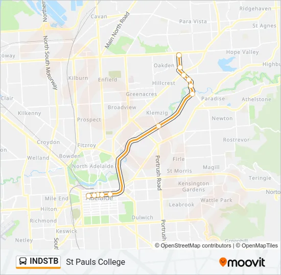 INDSTB Bus Line Map