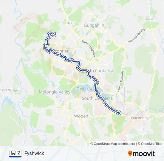 2 Bus Line Map