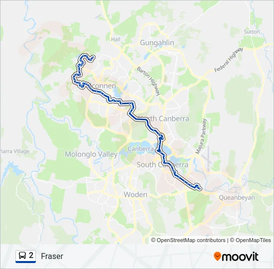 2 Bus Line Map