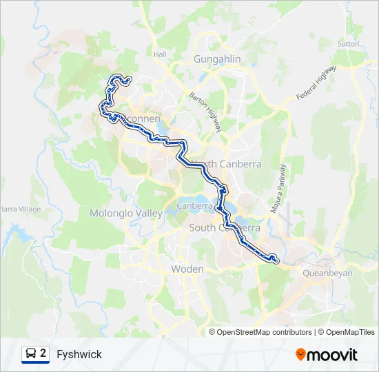2 Bus Line Map