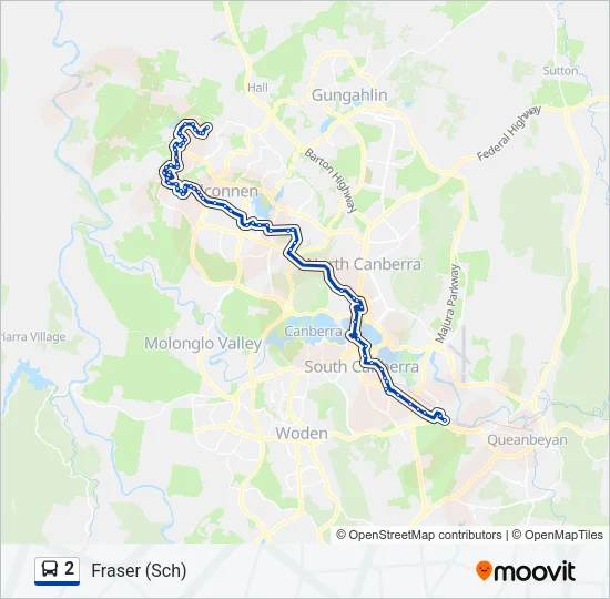 2 Bus Line Map