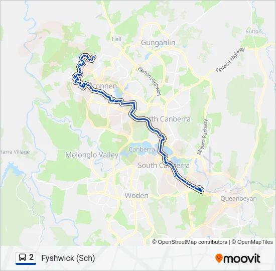 2 Bus Line Map