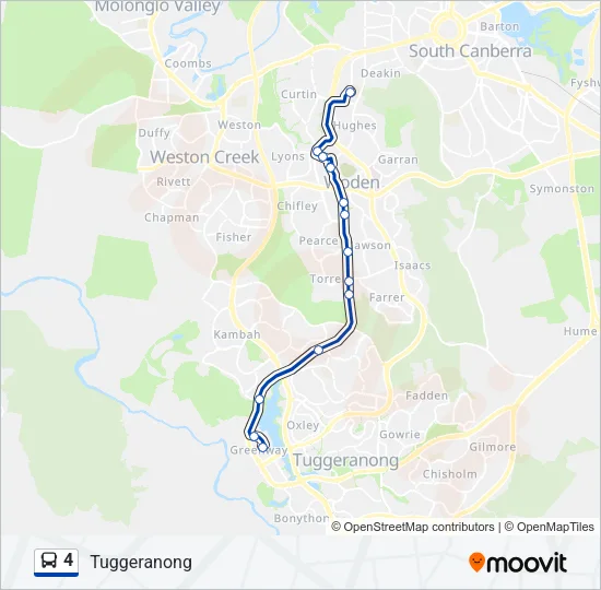 4 Bus Line Map