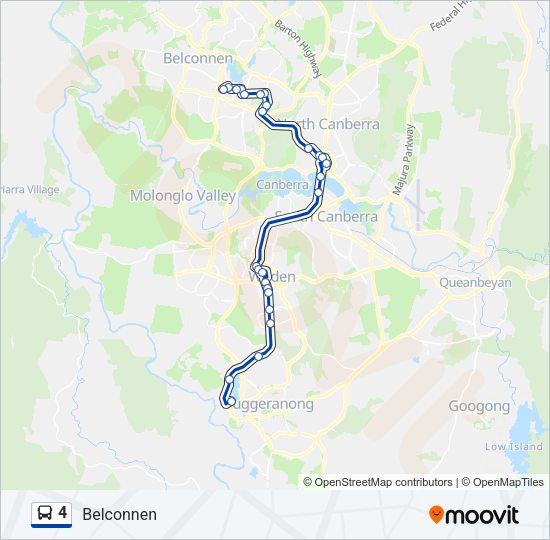 4 bus Line Map