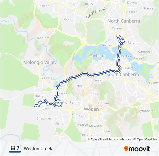 7 Bus Line Map
