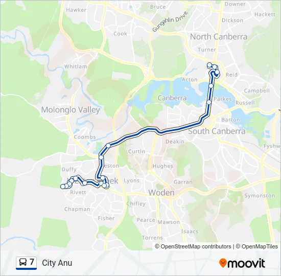7 Bus Line Map