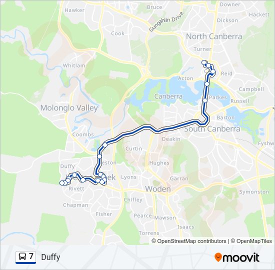 7 bus Line Map