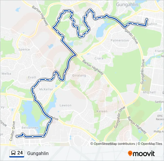 24 Bus Line Map