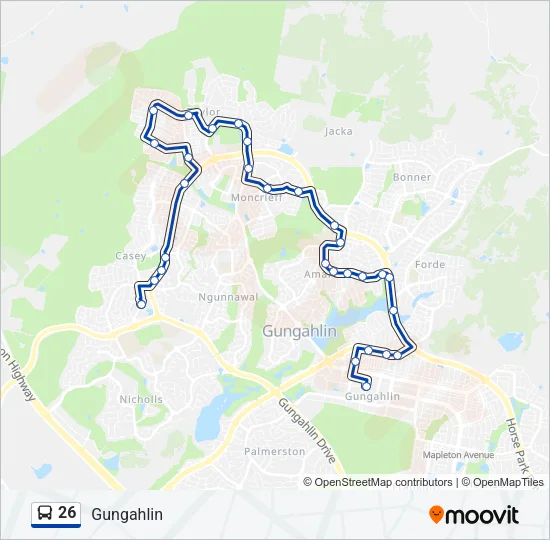 26 Bus Line Map