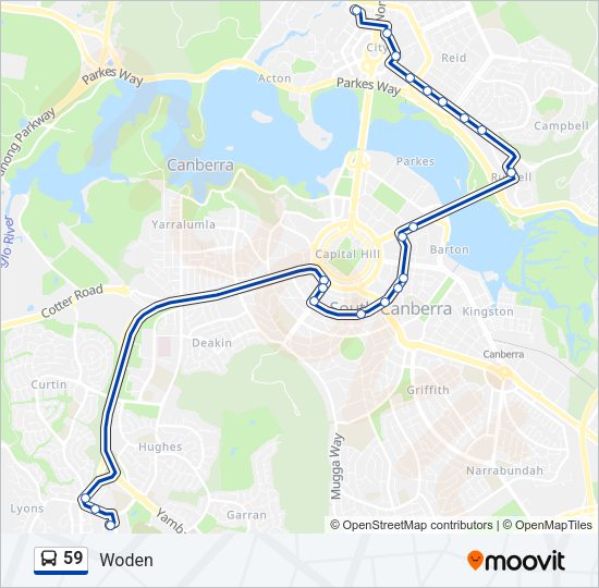 59 Bus Line Map