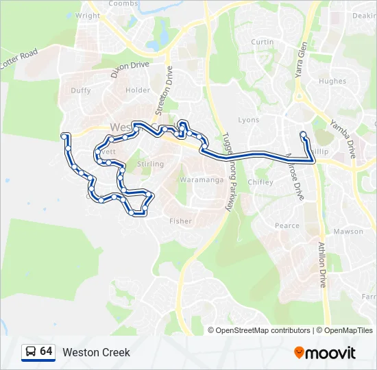 64 Bus Line Map