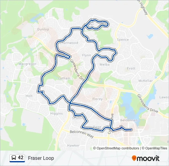 42 Bus Line Map