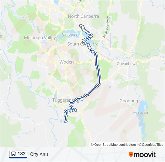 182 Bus Line Map
