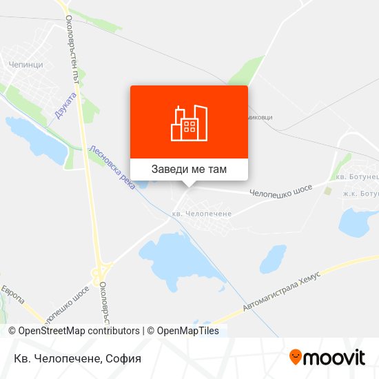 Кв. Челопечене карта