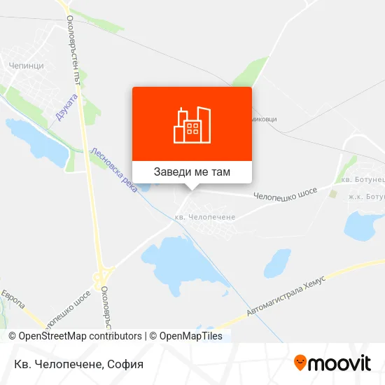 Кв. Челопечене карта