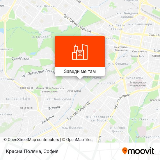 Красна Поляна карта