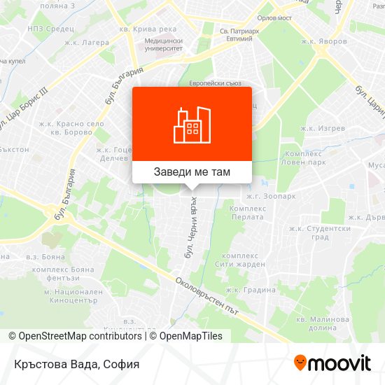 Кръстова Вада карта