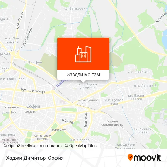 Хаджи Димитър карта