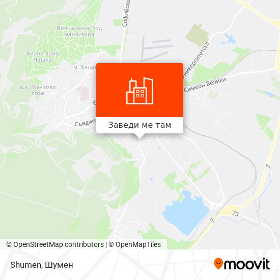 Shumen карта
