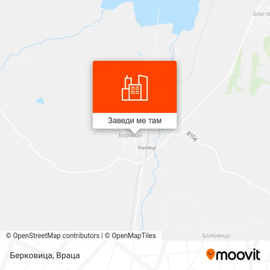 Берковица карта