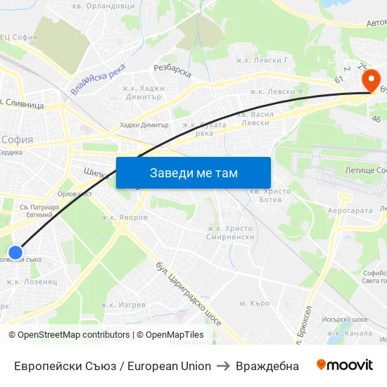 Европейски Съюз / European Union to Враждебна map