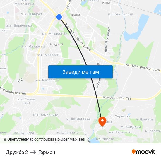 Дружба 2 to Герман map