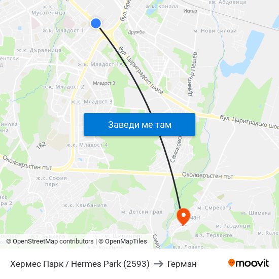 Хермес Парк / Hermes Park (2593) to Герман map