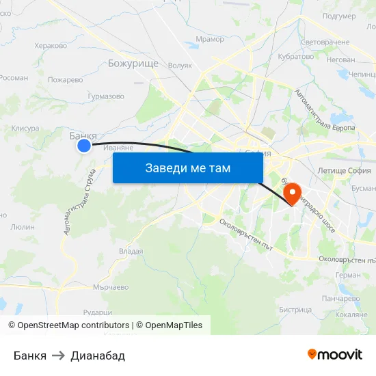 Банкя to Дианабад map