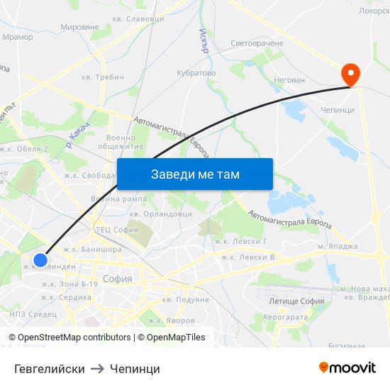 Гевгелийски to Чепинци map