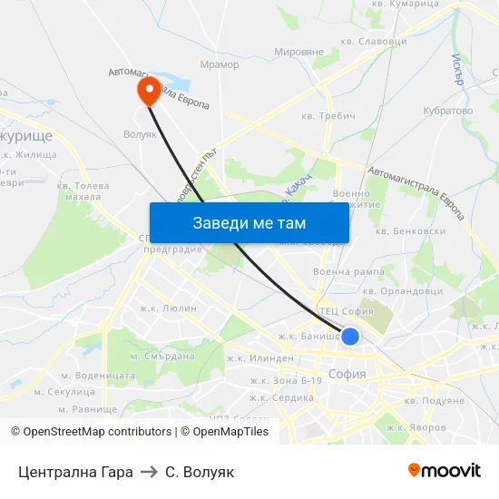 Централна Гара to С. Волуяк map
