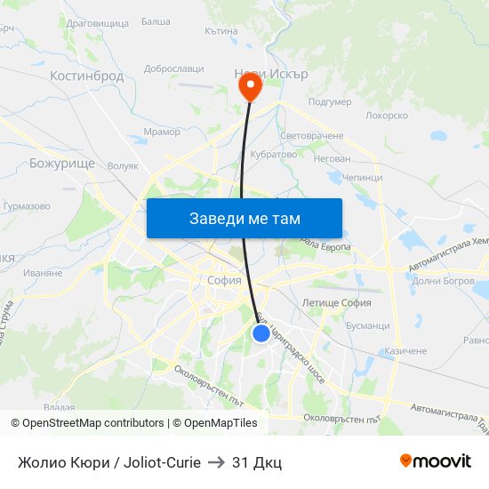 Жолио Кюри / Joliot-Curie to 31 Дкц map