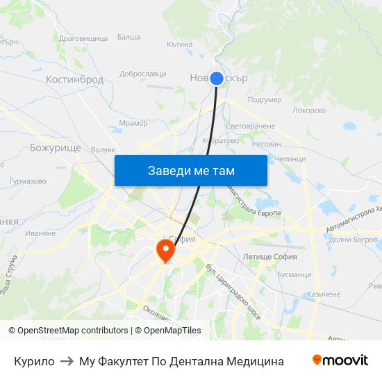 Курило to Му Факултет По Дентална Медицина map