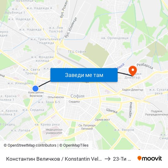 Константин Величков / Konstantin Velichkov to 23-Ти Дкц map