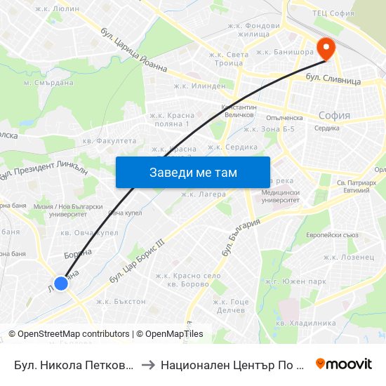 Бул. Никола Петков / Nikola Petkov Blvd. (0350) to Национален Център По Хематология И Трансфузиология map