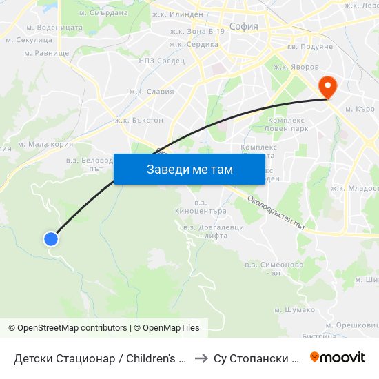 Детски Стационар / Children's Hospital (6066) to Су Стопански Факултет map