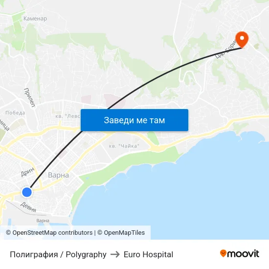 Полиграфия / Polygraphy to Euro Hospital map